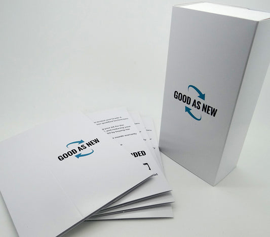 Custom printed sleeves for mobile phone boxes: printed sleeve and box example