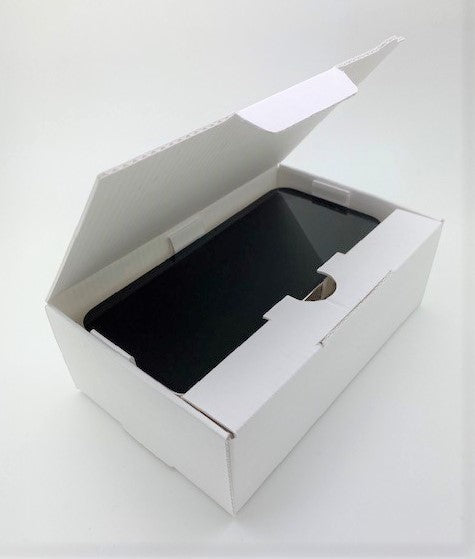 White Matte One Piece Carton - Handset Size 3